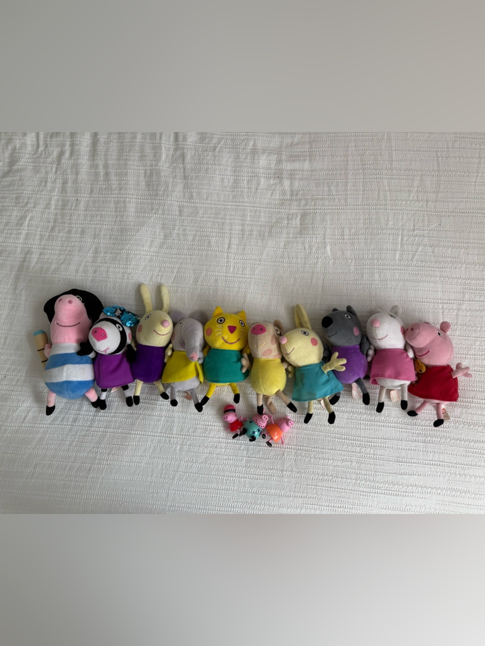 Peppa Pig Plush Characters Set - Pink, Yellow, Blue, Purple, Green